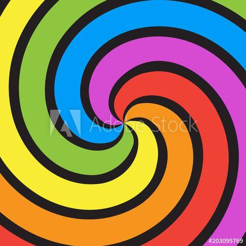 Rainbow Swirl Logo - Rainbow swirl background - Buy this stock vector and explore similar ...
