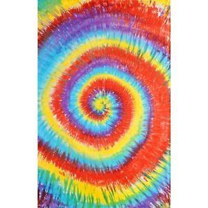 Rainbow Swirl Logo - Tie Dye Rainbow Swirl Spiral Tapestry Hippie Bedding Beach Blanket ...