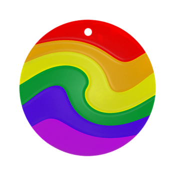 Rainbow Swirl Logo - Rainbow Swirl Ornament > Ornaments for Christmas and Yule ...