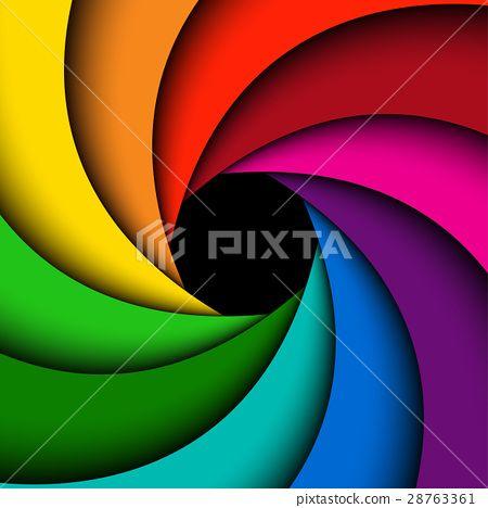 Rainbow Swirl Logo - Colorful rainbow swirl, Abstract color background