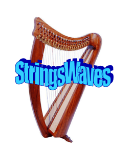 Irish Harp Logo - Celtic Irish Harp, Hand Made, With Carry Bag and Tuning Key, Glossy ...