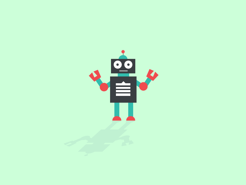 Cartoon Robot Logo - Mr Robot (Animated) | ui animation | Robot, Robot illustration ...