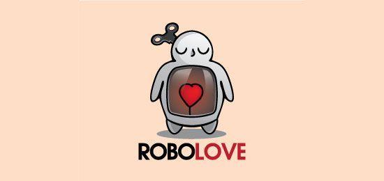 Cartoon Robot Logo - Logo Design Inspiration: 40 Amazing Robot Logos. That's a Cool Logo