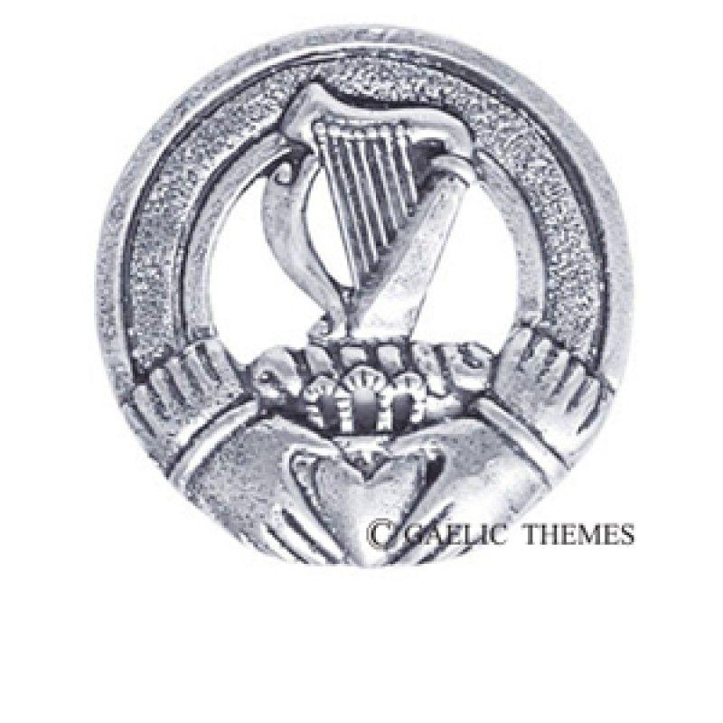 Irish Harp Logo - Cap Badge with Irish Harp