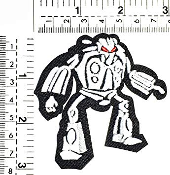 Cartoon Robot Logo - silver Robot monster Robot logo fantasy kids cartoon
