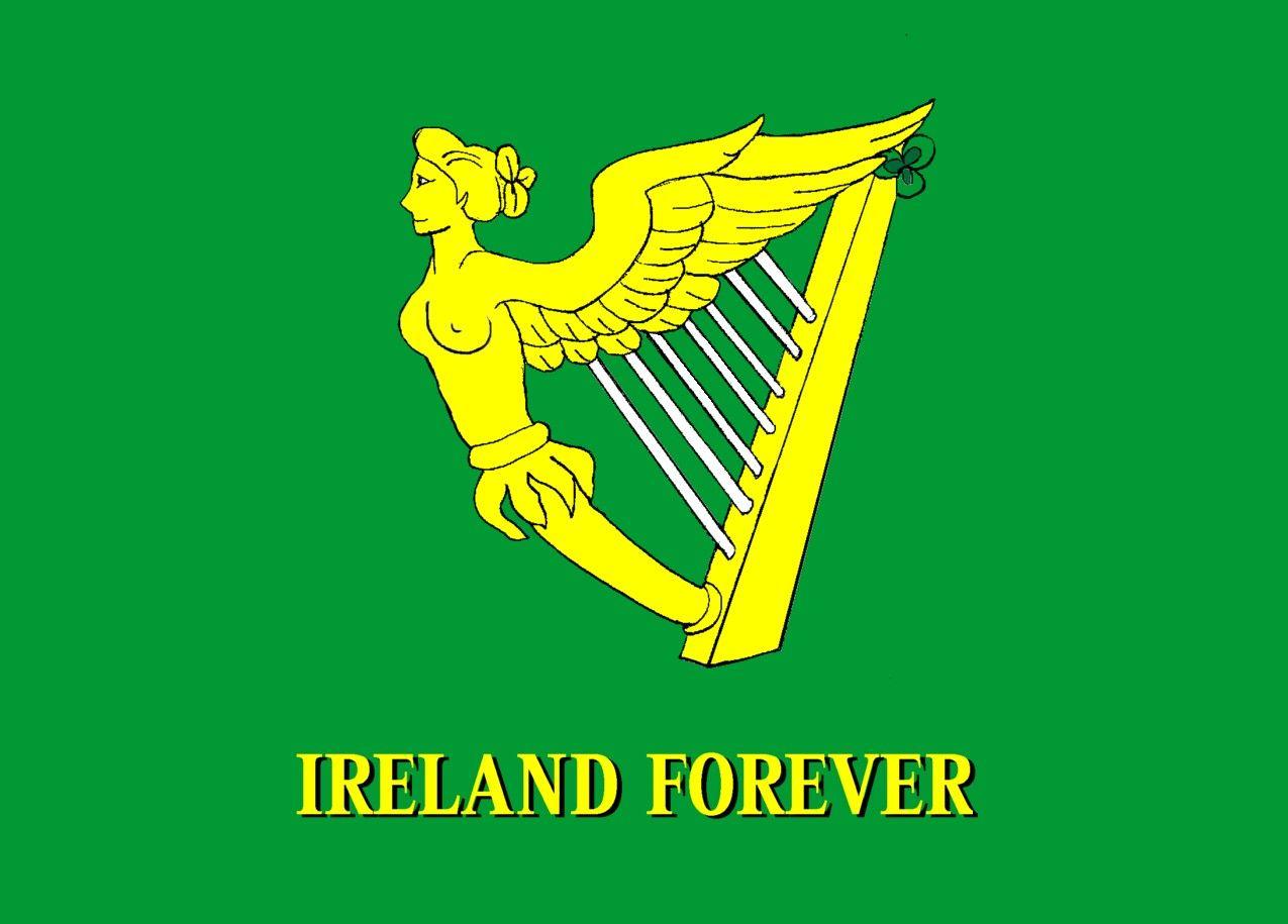 Irish Harp Logo - The Voice of Vexillology, Flags & Heraldry: Ireland Harp Forever Flag