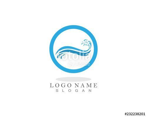Ocean Company Logo - Water splash ocean company logo vector