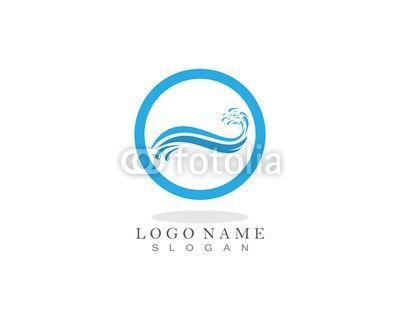 Ocean Company Logo - Water splash ocean company logo vector. Buy Photo. AP Image