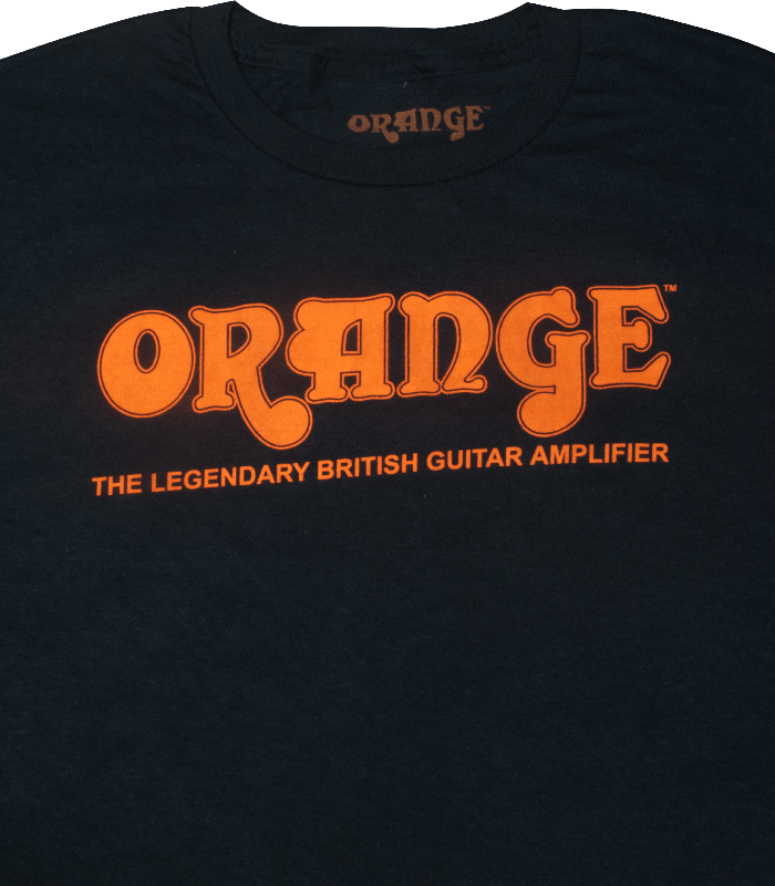 Orange Amp Logo - T-Shirt - Black with Retro Orange Amps Logo | Amplified Parts