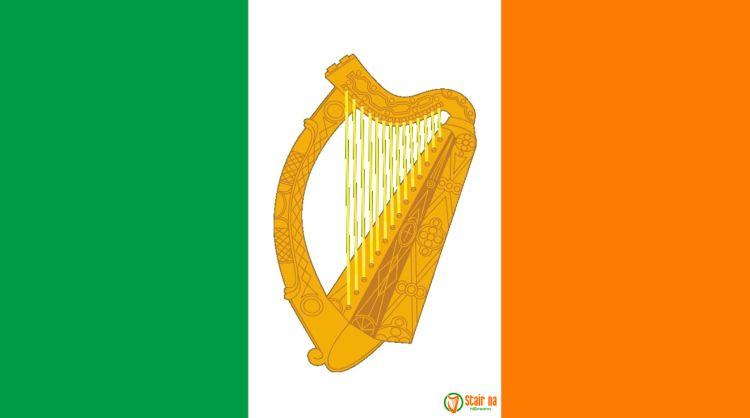 Harp of Ireland Logo - The Gaelic Harp – Stair na hÉireann/History of Ireland