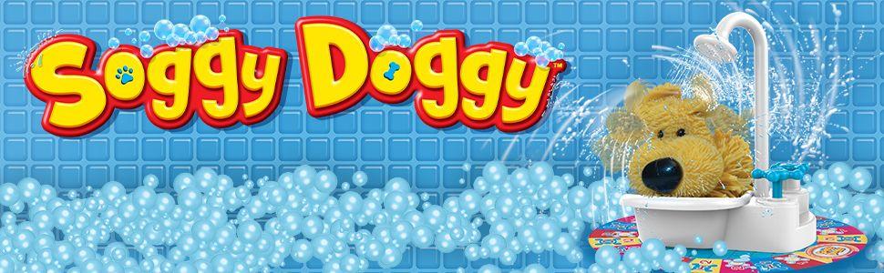 Soggy Dog Logo - Soggy Doggy Board Game for Kids with Interactive Dog Toy