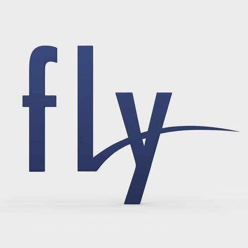 Fly Logo - fly logo 3D