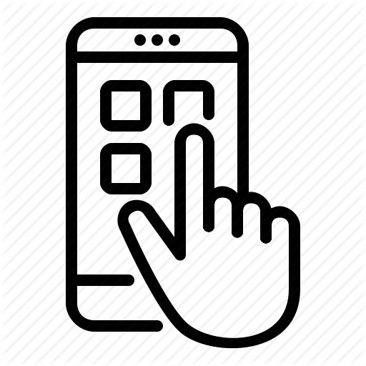 Phone App Logo - App, hand, mobile, phone, smartphone, touch icon