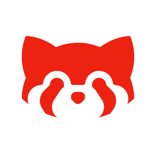 Red Face Logo - Red panda