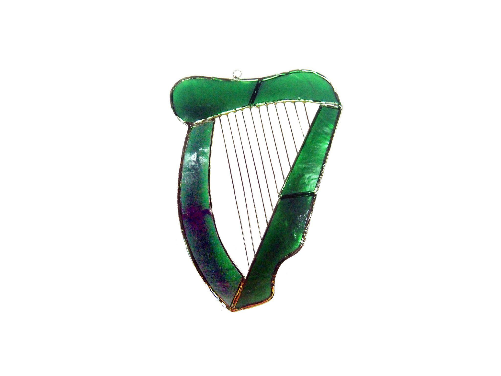 Irish Harp Logo - Irish Harp Sun Catcher - Tranquility Concepts