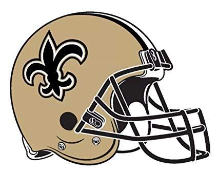 Football Helmet Logo - Amazon.com: aa g 4 New Orleans Saints Die Cut Stickers NFL Football ...