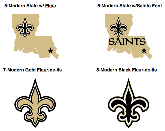 New Orleans Logo - A Brief History Of Saints Logos - Canal Street Chronicles