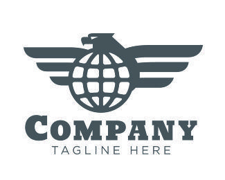 Globe Brand Logo - Eagle Globe Brand Logo Designed