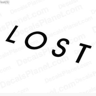 Lost Logo - Lost logo decal, vinyl decal sticker, wall decal - Decals Ground