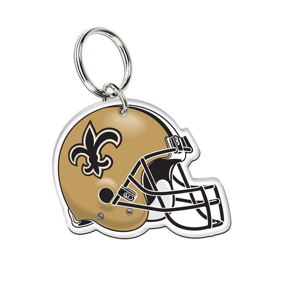 Saints Helmet Logo - New Orleans Saints WinCraft High-Definition Helmet Logo Keychain