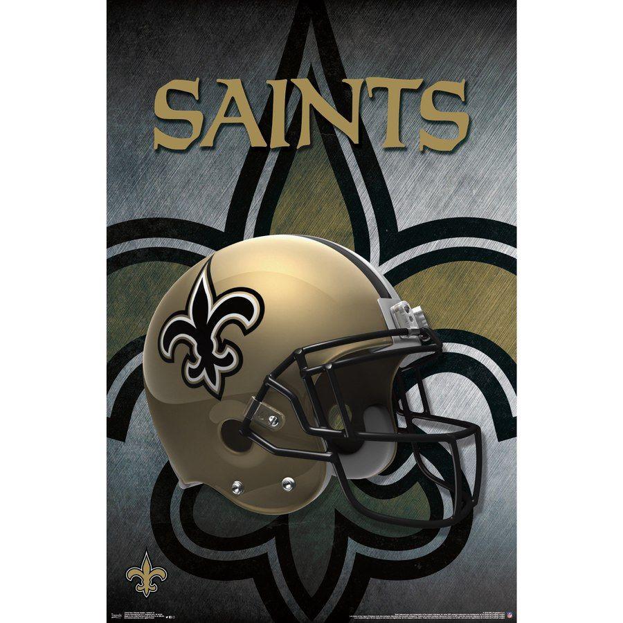 Saints Helmet Logo - New Orleans Saints Helmet 22'' x 34'' Logo Poster