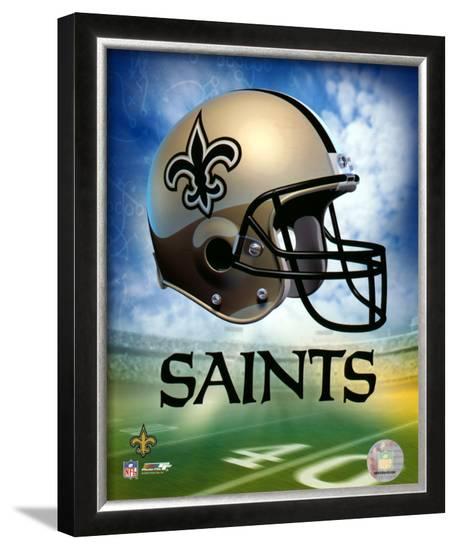 Saints Helmet Logo - New Orleans Saints Helmet Logo ©Photofile Framed Photographic Print