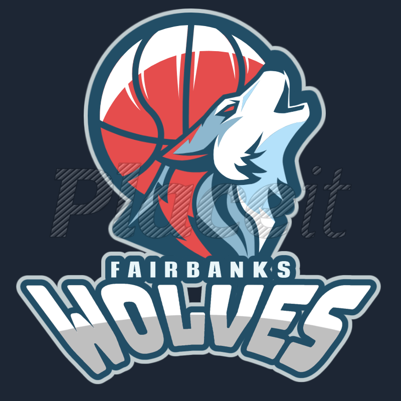 Basketball Graphic Design Logo - Placeit - Online Logo Maker with Wolf Icon for Basketball Teams