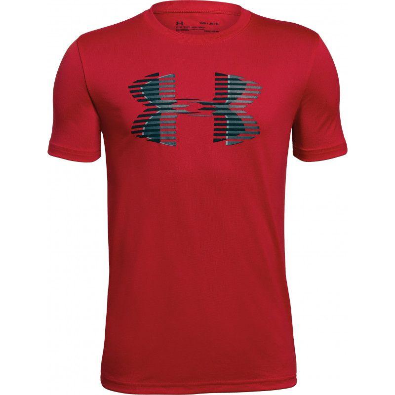 Top Red Logo - Under Armour Tech Big Logo Junior Short Sleeve Training Top - Red ...