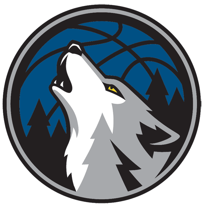 Wolf Basketball Logo - Minnesota Timberwolves Alternate Logo (2009) - A wolf head howling ...