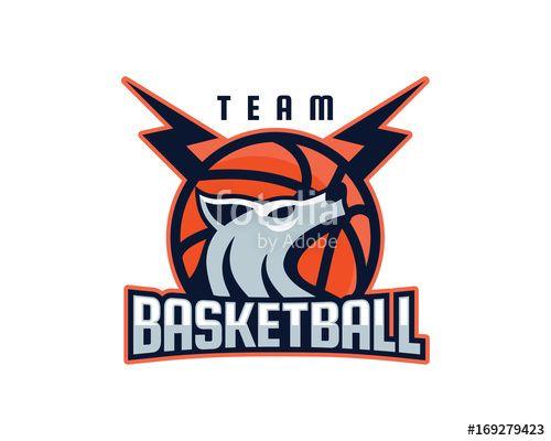 Wolf Basketball Logo - Modern Professional Isolated Sports Badge Logo - Basketball Wolf ...