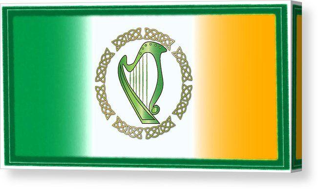 Irish Harp Logo - Irish Harp Canvas Print / Canvas Art by Ireland Calling