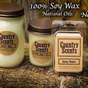 Country Scents Candles Logo - COUNTRY SCENTS CANDLE 8 oz 100% All Natural Soy Mason Jar Candle