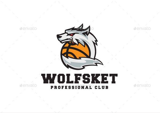 Wolf Basketball Logo - 20+ Top Basketball Logo Designs & Templates - Templatefor
