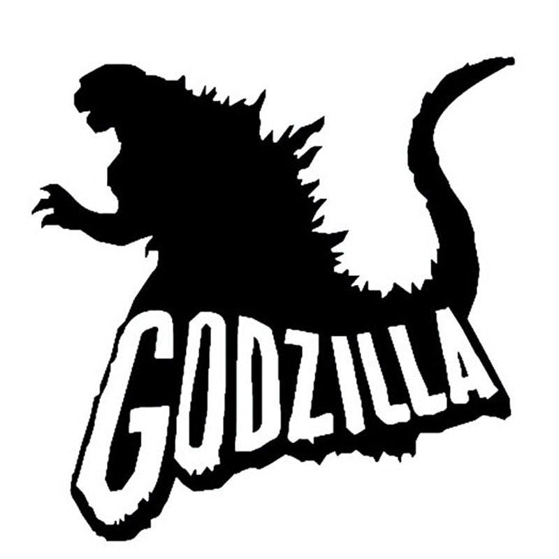 Godzilla Black and White Logo - 14*14CM GODZILLA Film Classic Waterproof Car Stickers Motorcycle ...