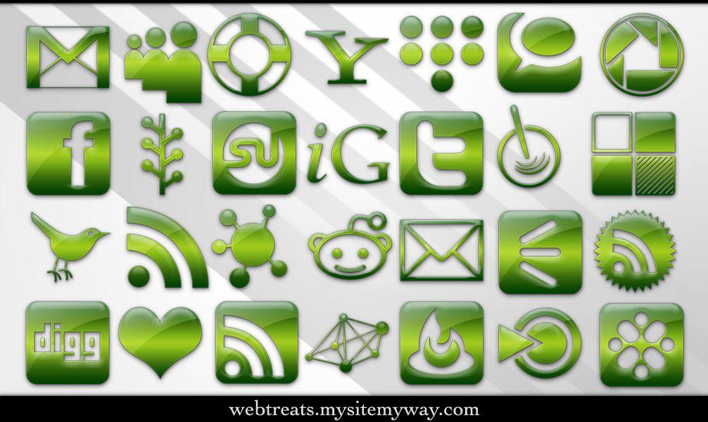 Green Social Media Logo - Green Jelly Social Media by WebTreatsETC on DeviantArt