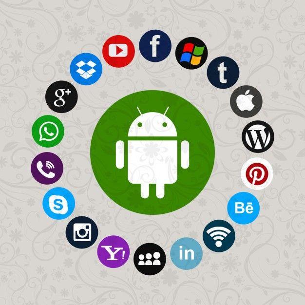 Green Social Media Logo - Group of social media icons Vector | Free Download