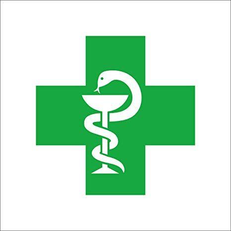 Plus Sign Car Logo - ISEE 360 Pharmacist Logo Plus Reflective Car Decal Sticker Green