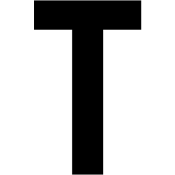 Black Letter T Logo - Black letter t icon black letter icons