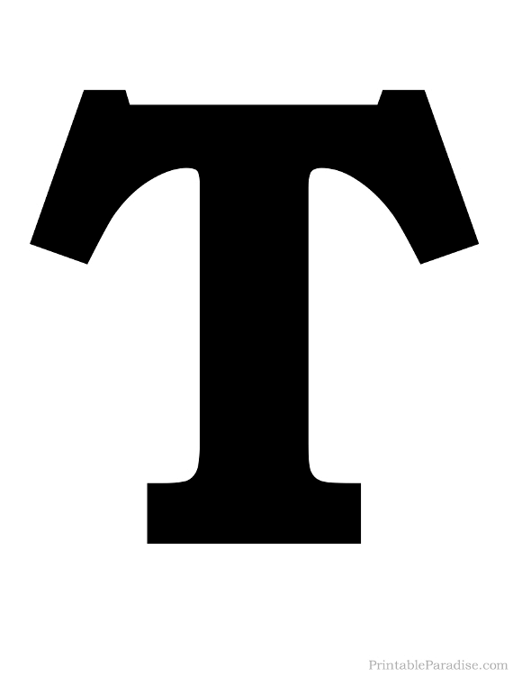 Black Letter T Logo - printable letter t.fullring.co