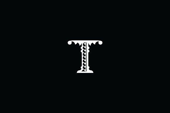 Black Letter T Logo - Letter T Logo Template Logo Templates Creative Market
