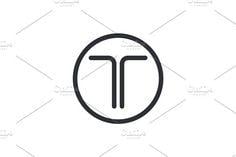 Black Letter T Logo - 33 Best Letter T Logo Designs images | Letter t, Logan, Business ...