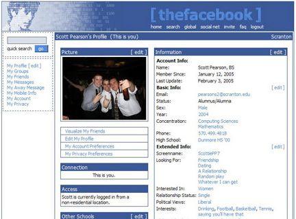 Original Facebook Logo - 10 Screenshots of the Old Facebook Designs | Content Marketing Blog ...