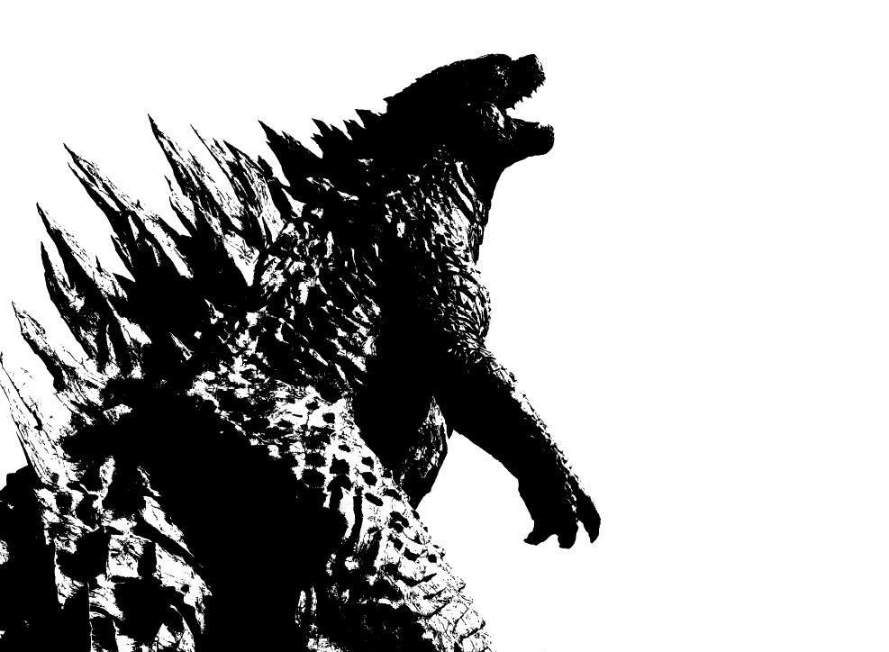 Godzilla Black and White Logo - A New Poster Celebrates Godzilla's Black and White Roots - SuperHeroHype