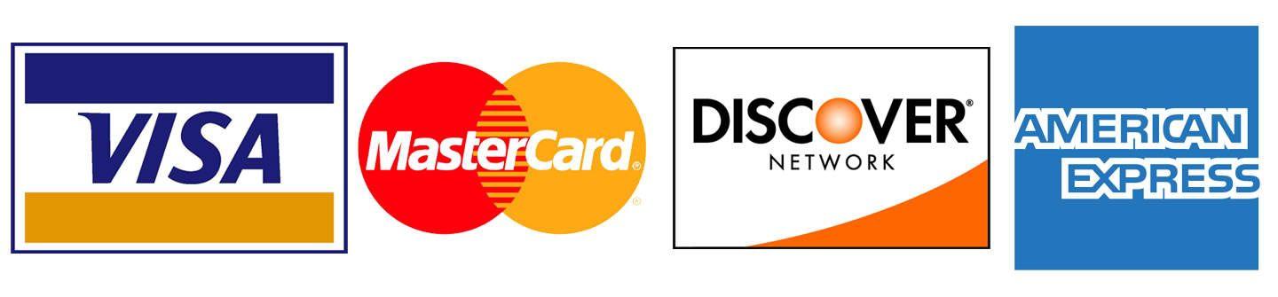 Visa MasterCard Discover Logo - Charging Your Order to a Credit Card