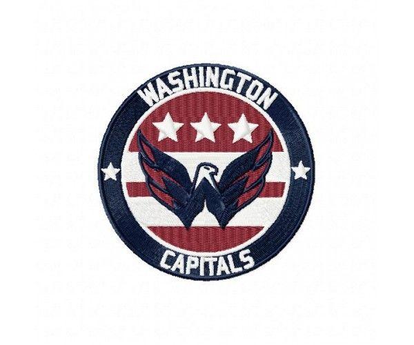 Washington Capitals Logo - Washington Capitals logo machine embroidery design for instant download