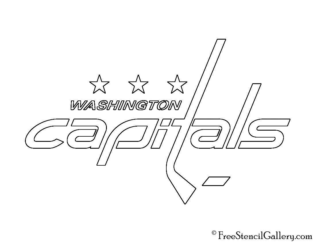 Washington Capitals Logo - NHL - Washington Capitals Logo Stencil | Free Stencil Gallery