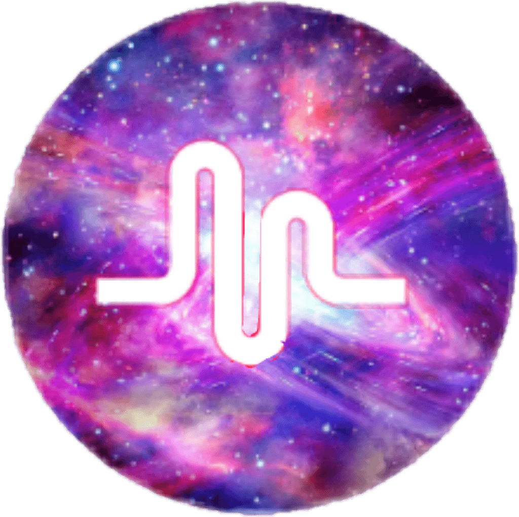 Galaxy Musically Logo - musically sing galaxy - Sticker by uliqnikolova97