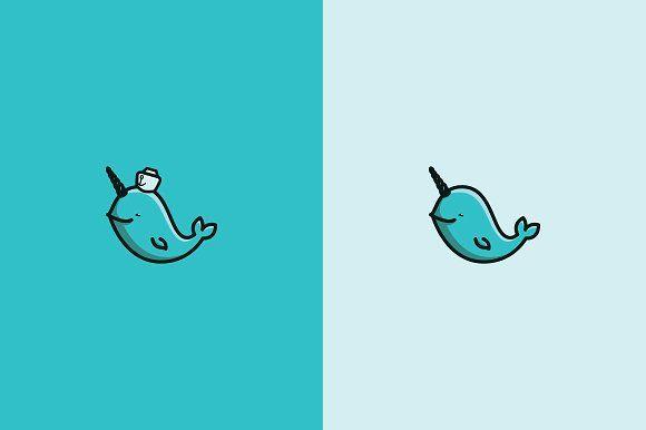 Narwhal Sports Logo - Sailor Narwhal Logo Template