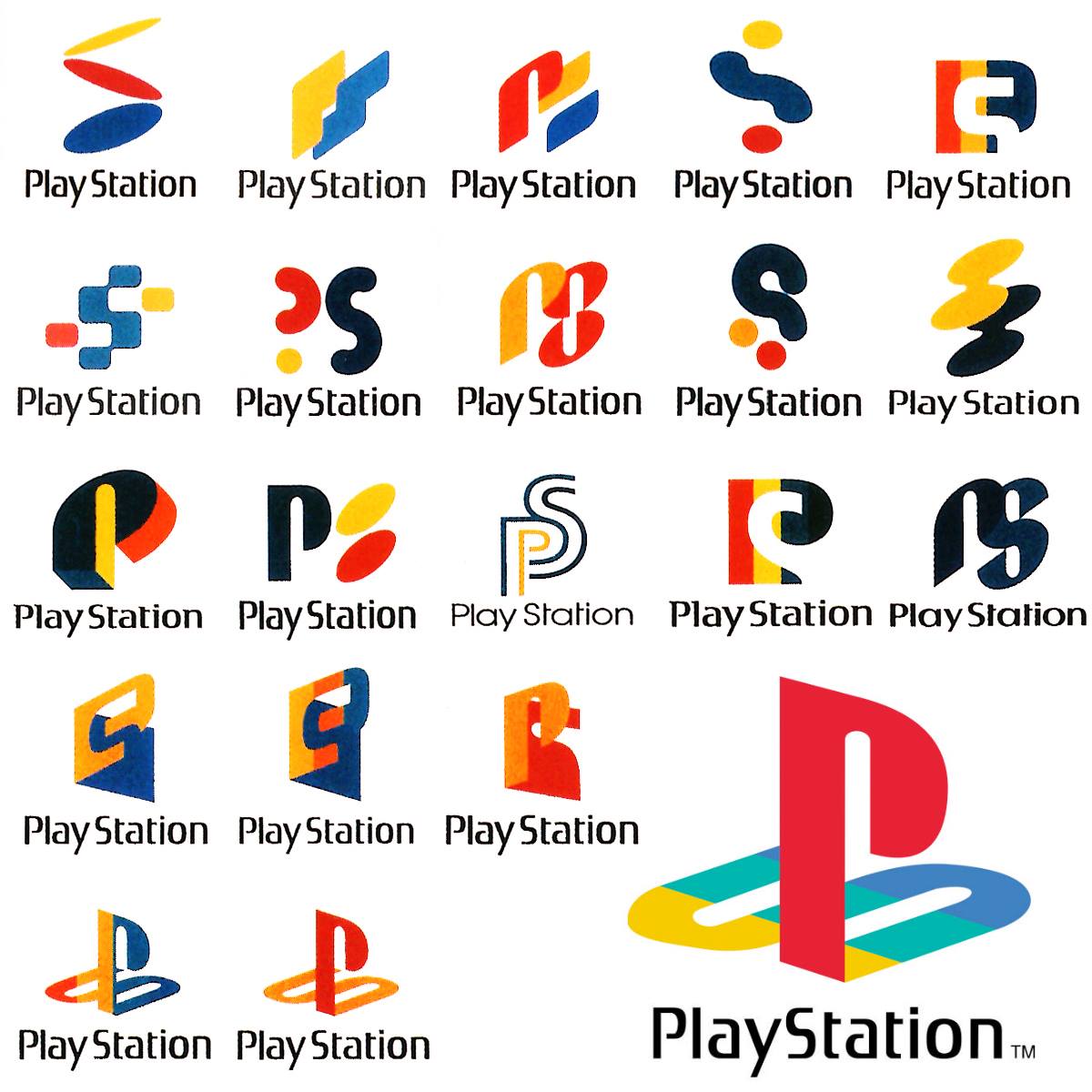 Old Sony Logo - Early Playstation Logo Concepts released