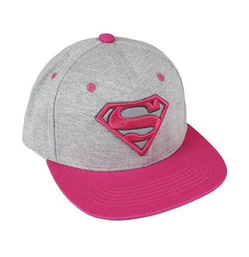 Pink Superman Logo - Official DC Comics Premium Cap Pink Superman Logo: Buy Online on Offer